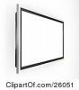 26051-Clipart-Illustration-Of-A-Wall-Mounted-Big-Screen-Plasma-Tv-With-A-Blank-White-Screen.jpg