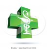 39080-Clipart-Illustration-Of-A-Green-And-Shiny-Medical-Caduceus-Cross.jpg